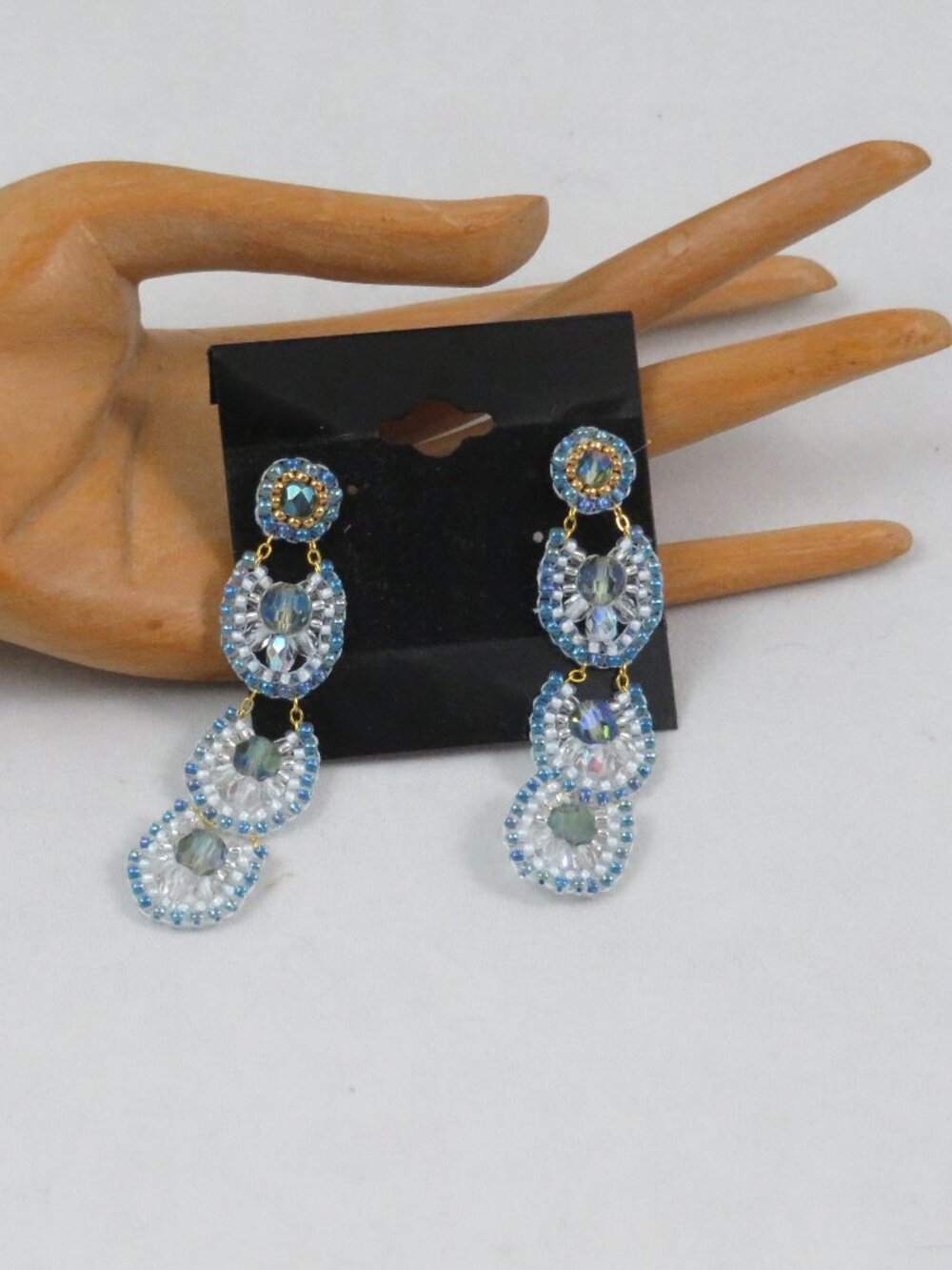 Articulated drops earrings handmade